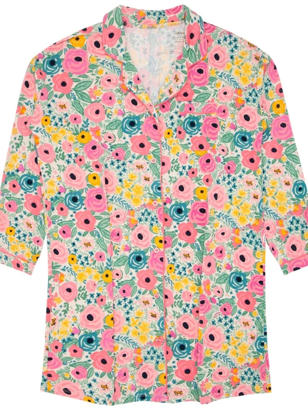 NWOT Little Sleepies Secret Garden Bamboo Viscose Medium Sleep Shirt - Picture 4 of 8